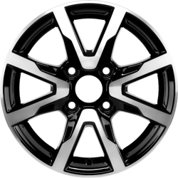 6.0X14" PCD 4X108 CMS CMS-1010-04 ET35 Diamond Black Gloss 67.2 mm