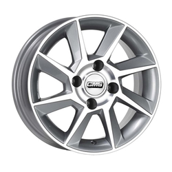 6.0X14" PCD 4X108 CMS CMS 831 SILVER DIMAMOND  RACING ET15 65.1 mm