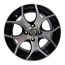 6.0X14" PCD 4X108 FD Wheels 419 GUN METAL DIAMOND ET35 67.1 mm