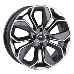 6.0X14" PCD 4X108 RC RC-265 GUN METAL FINISH ET35 67.1 mm
