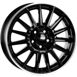 6.0X15" PCD 4X98 CMS 1264 ET35 58.10 mm Diamond Rim Black Gloss