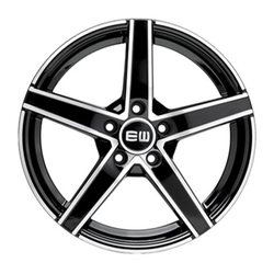 6.5X15" PCD 4X10 Elit Jant EW12 BLACK POLISH ET34 67.1 mm
