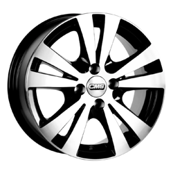 6.5X15" PCD 4X100 CMS 603 ET35 67.2 mm BLACK DIAMOND GLOSS