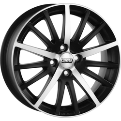 6.5X15" PCD 4X100 CMS CMS-465-03 ET35 Diamond Matt Black 67.2 mm