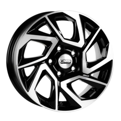 6.5X15" PCD 4X100 CMS CMS 979  BLACK DIAMOND GLOSS ET35 67.2 mm