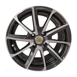6.5X15" PCD 4X100 FD Wheels 540 GUN METAL DIAMOND ET35 67.1 mm