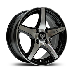 6.5X15" PCD 4X100 Tork TRK-3208 ET35 Black Machined 73.1 mm