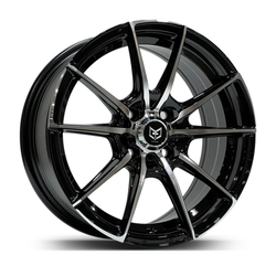 6.5X15" PCD 4X100 Tork TRK-3367 ET35 Black Machined 73.1 mm