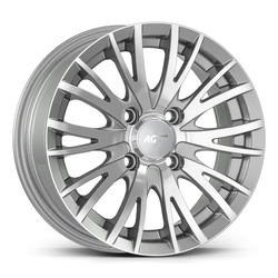 6.5X15" PCD 4X108 AGT Wheels 15014 65.10 mm Silver Diamond