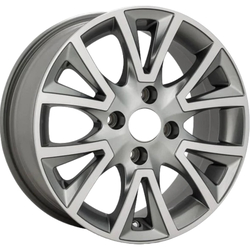 6.5X15" PCD 4X108 CMS CMS-832-08 ET20 Diamond Racing Silver 65.1 mm