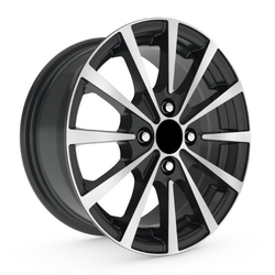 6.5X15" PCD 4X108 Kormetal 215 BLACK DIAMOND ET35 67.2 mm