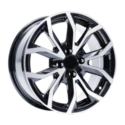 6.5X15" PCD4X100 AGT Wheels 534-3 ET38 Black Diamond 67.1 mm