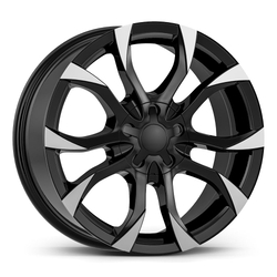 6.5X15" PCD4X108 AGT Wheels 502 ET25 Black Diamond 65.1 mm