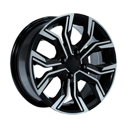 6.5X16" PCD 4X100 AGT Wheels 16158  ET35 67.1 mm Black Diamond
