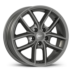 6.5X16" PCD 4X100 AGT Wheels 16255 ET38 Matt Titan 67.10 mm