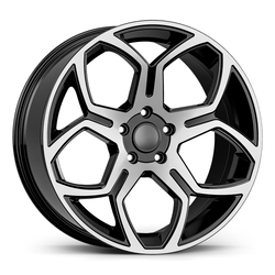 6.5X16" PCD 4X100 AGT Wheels STW618 67.10 mm Black Diamond
