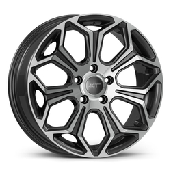 6.5X16" PCD 5X100 AGT Wheels 16263 67.10 mm Titan Diamond