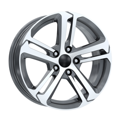 6.5X16" PCD 5X108 Kormetal DY266 GUN METAL DIAMOND ET25 65.1 mm