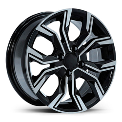 6.5X16" PCD 5X114 AGT Wheels 16158 ET40 67.10 mm Gloss Black Diamond
