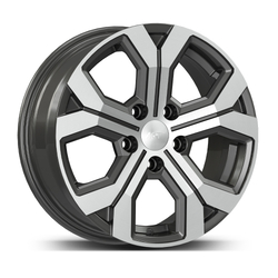 6.5X17" PCD 5X114 AGT Wheels 17260 ET40 66.10 mm Titan Diamond