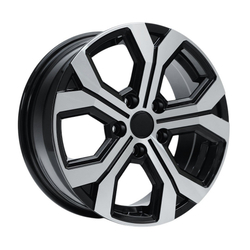 6.5X17" PCD 5X114 AGT Wheels17260 ET40 66.1 mm Black Diamond