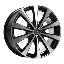6X14" PCD 4X100 Kormetal DY 774 BLACK DIAMOND ET37 67.2 mm
