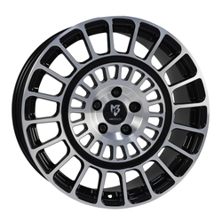 7.0X15" PCD 4X100 RC RC-1050 BLACK DIAMOND ET35 67.1 mm