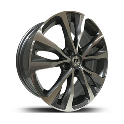 7.0X16" PCD 4X100 DJ DJ-636 ET35 Black Machined 67.1 mm