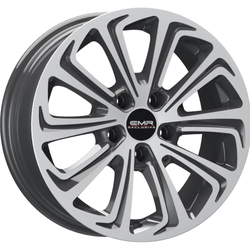 7.0X16" PCD 4X108 EMR Wheels EMR-G690-88 ET35 Titan Grey Diamond 73.1 mm