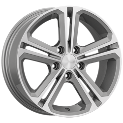 7.0X16" PCD 5X112 AGT Wheels 57.10 mm ET45 Silver Diamond