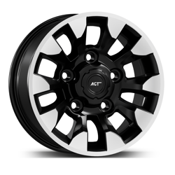 7.0X16" PCD 5X165 AGT Wheels 669 ET13 113.3 mm Black Diamond