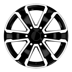 7.0X16" PCD 6X130 Kormetal 1266 ET45  84.1 mm BLACK DIAMOND