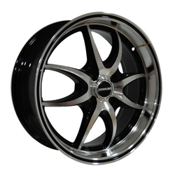 7.0X17" PCD 4X100 BK BK-176 BLACK DIAMOND ET35 73.1 mm