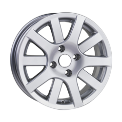 7.0X17" PCD 4X108 Truva Wheels 270 ET20 SILVER 65.1 mm