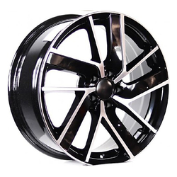 7.0X17" PCD 5X100 Arceo Wheels 17128 BLACK DIAMOND ET40 57.1 mm