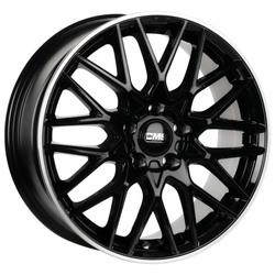 7.0X17" PCD 5X112 CMS 1062 ET40 66.50 mm Diamond Rim Black Gloss