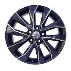 7.0X17" PCD 5X112 FD Wheels 17129 GUN METAL DIAMOND ET45 57.1 mm