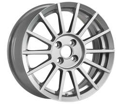 7.5X17" PCD 4X100 EMR Wheels S1018-01 ET35 67.10 mm Silver Gloss