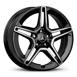 7.5X17" PCD 5X112 AGT Wheels 17273 ET42 66.60 mm Gloss Black Diamond