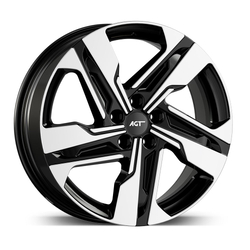 7.5X19" PCD 5X112 AGT Wheels 19204-EV01 ET42 72.60 mm Matt Black Diamond