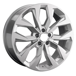 7.5X19" PCD 5X114 AGT Wheels 19206 ET44.5 Full Silver 67.10 mm