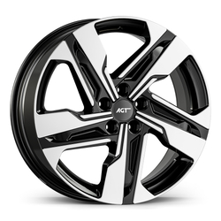 7.5X19" PCD 5X114 FD Wheels 19204 EV01 ET49.5 67.1 mm Black Diamond