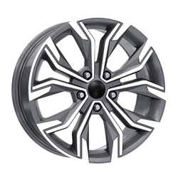 7.5X17" PCD 4x100 Kormetal Jant DY667 Gun Metal Grey Diamond ET40 60.1 mm