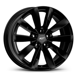 8.0X18" PCD 5X100 AGT Wheels 18271 ET35 67.10 mmm Gloss Black