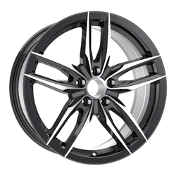 8.0X18" PCD 5X108 AGT Wheels 18172-1 ET35 72.60 mm Black Diamond