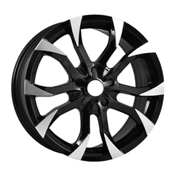8.0X18" PCD 5X108 FD Wheels 802 BLACK DIAMOND ET40 72.6 mm