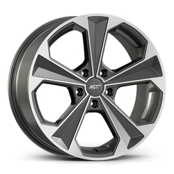 8.0X18" PCD 5X112 AGT Wheels 18062 ET38 72.60 mm Titan Diamond