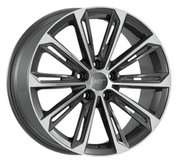8.0X18" PCD 5X112 AGT Wheels 18264 Verona ET40 57.1 mm Titan Diamond