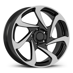 8.0X18" PCD 5X115 AGT Wheels 18286 ET45 70.20 mm Gloss Black Diamond