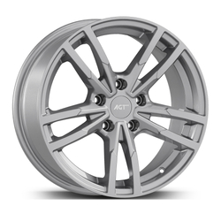 8.0X18" PCD 5X120 AGT Wheels 18097-1 ET35 Full Silver 72.60 mm